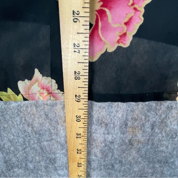 Emma James Floral 3/4 Sleeve Button-Down Romantic Feminine Sheer Blouse - Sz 20W - Picture 14 of 14